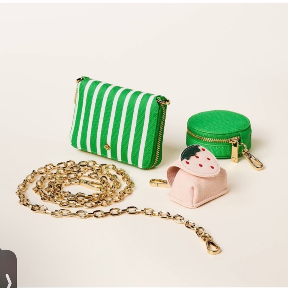 Kate spade x Target Green Striped crossbody - Picture 2 of 5